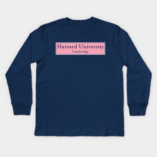 Harvard University Kids Long Sleeve T-Shirt